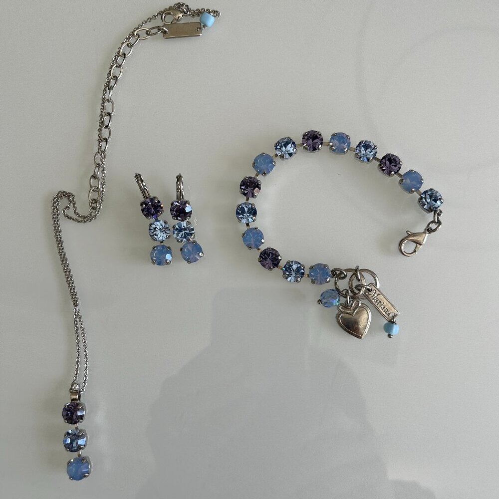 Mariana Swarovski Crystal Set Purple and Blue